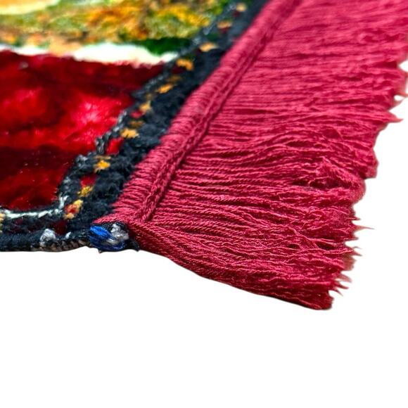 VTG 1970s Jesus The Good Shepherd Christian Tapestry Rug Wall Hanging 43”x 20” - Picture 7 of 16